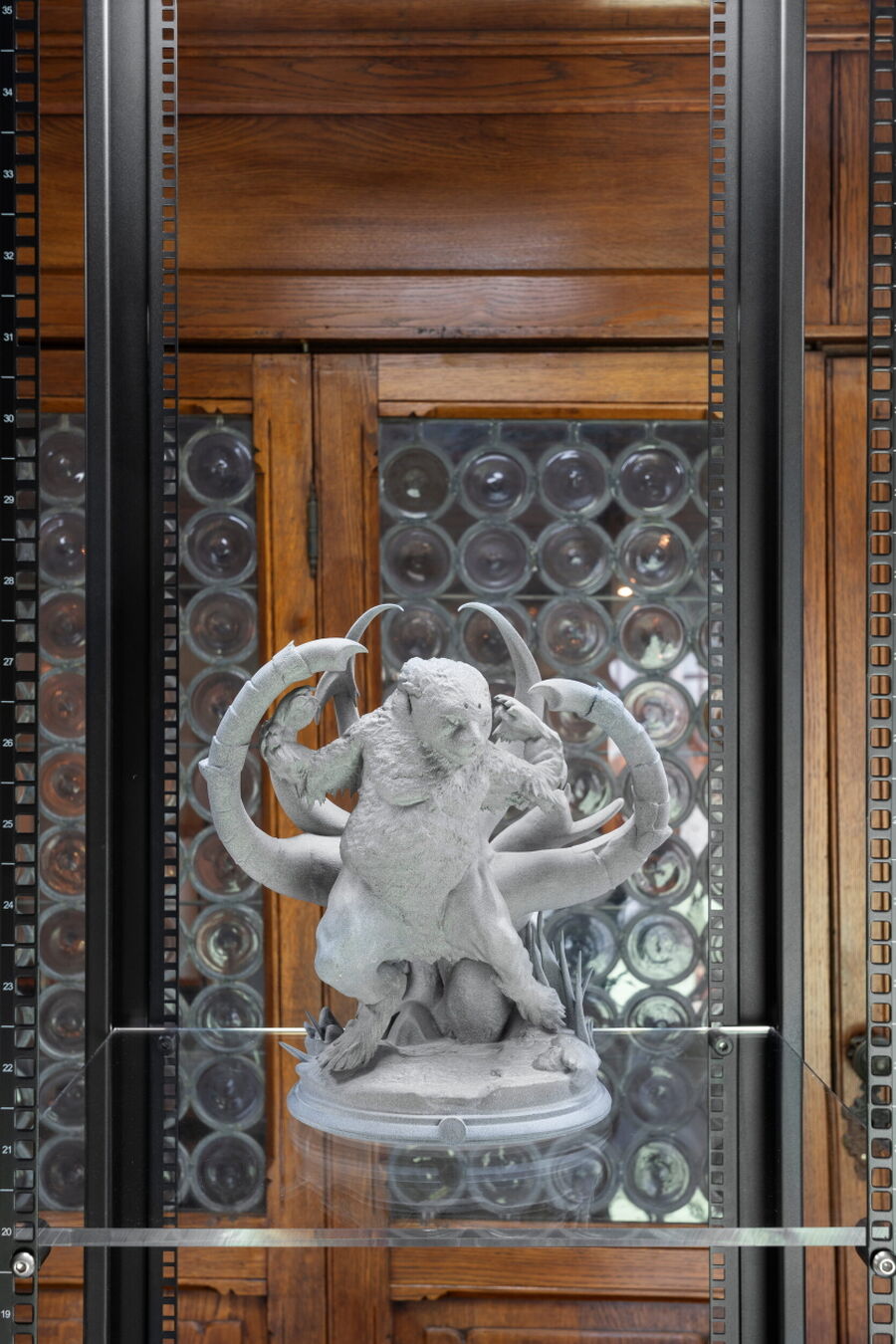 RAGE BAIT by Eva & Franco Mattes. Cursed cat sculpture