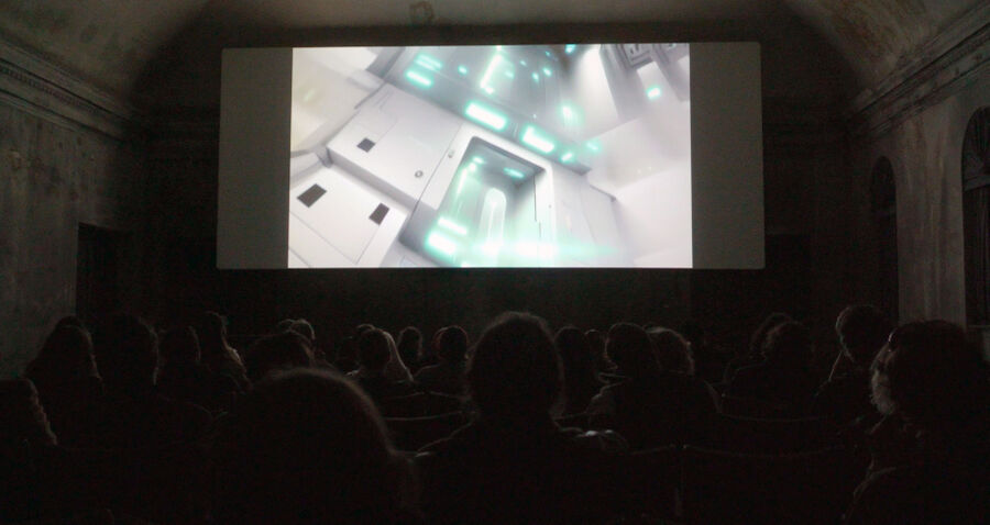 AI Cinema nights at Vienna Digital Cultures 2025 showing themes such as synthetic identities, the dissolution of truth, and speculative visions of the future.